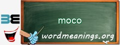 WordMeaning blackboard for moco